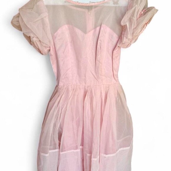 Pink True Vintage 50s Party Girl Dress - Picture 1 of 7